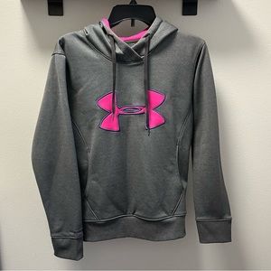 Under Armour Gray/Pink Hoodie small